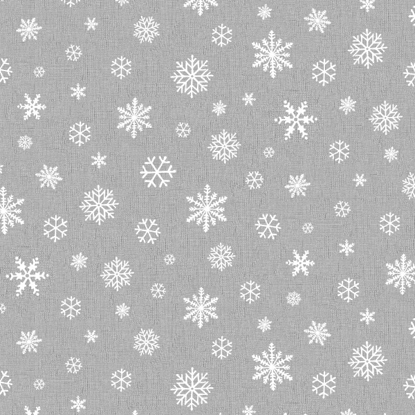 Tischläufer Miami Druck Snowflake Anthracite White 40/150